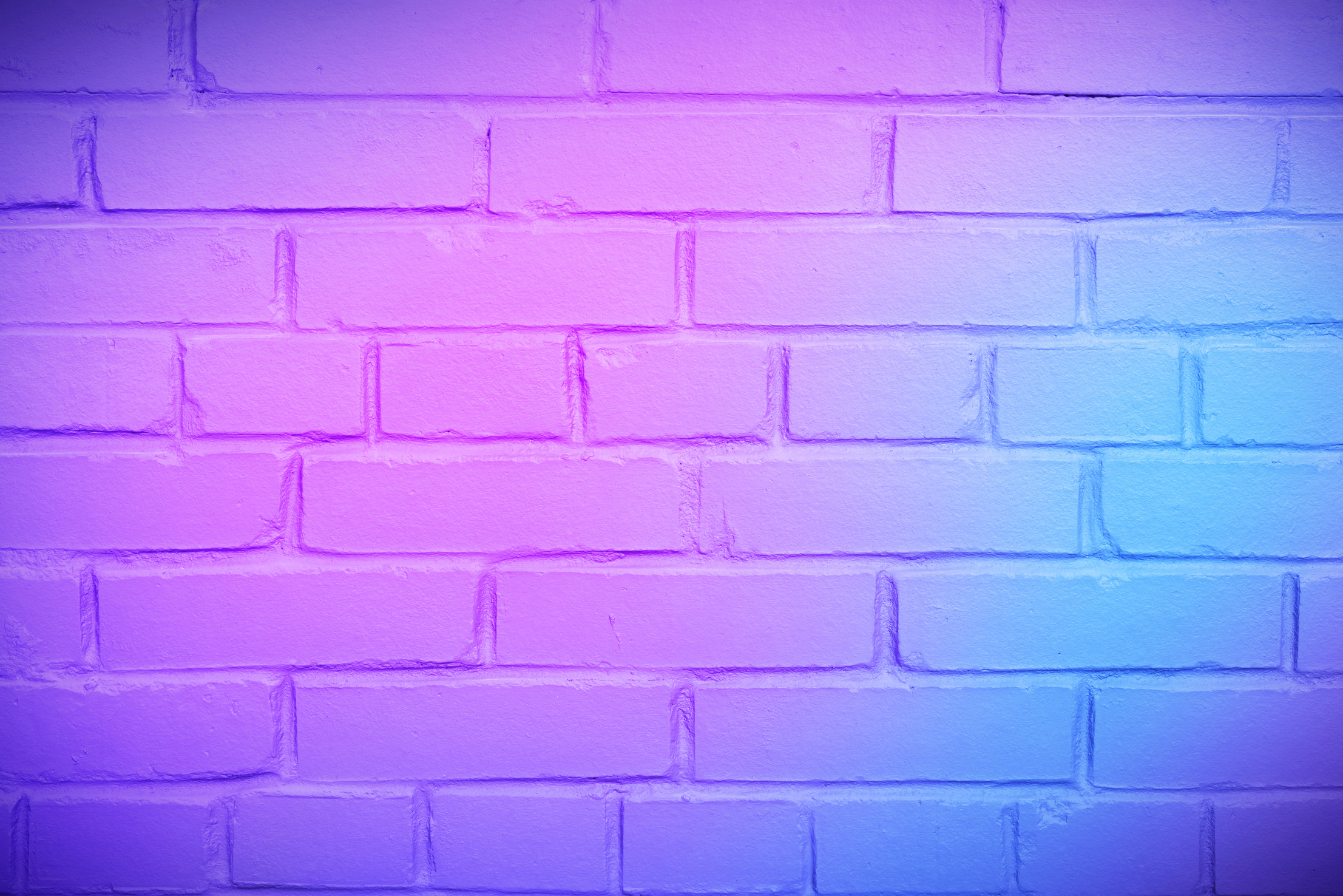 Neon brick wall background concept